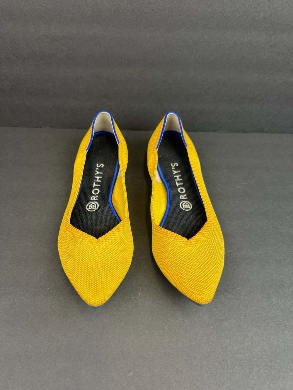 Rothy's The Point Women's Knit Ballet Flats in Marigold Yellow Size 9 - Picture 7 of 7